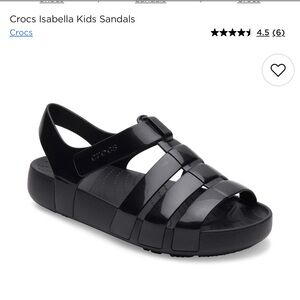 CROCS Kids Sandals - Glossy Black